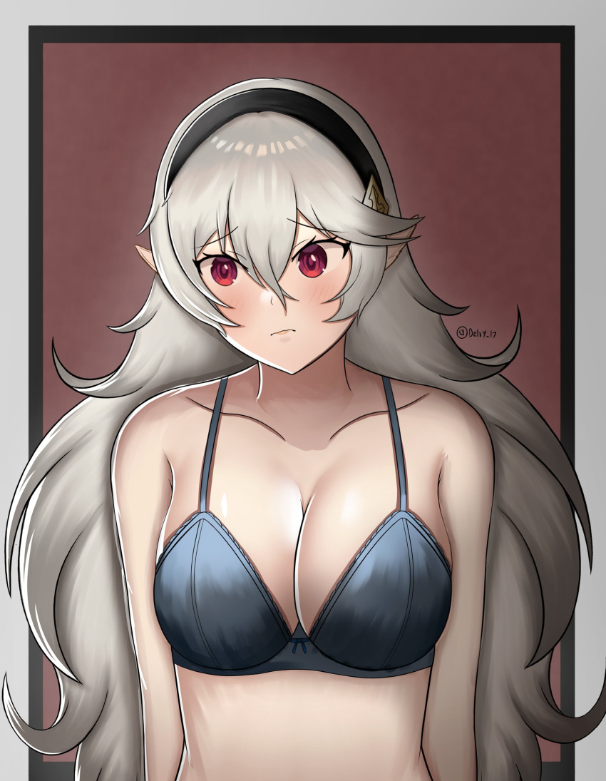 breasts corrin_(fire_emblem) corrin_(fire_emblem)_(female) delvy_17 female female_only fire_emblem fire_emblem_fates nintendo pointy_ears solo