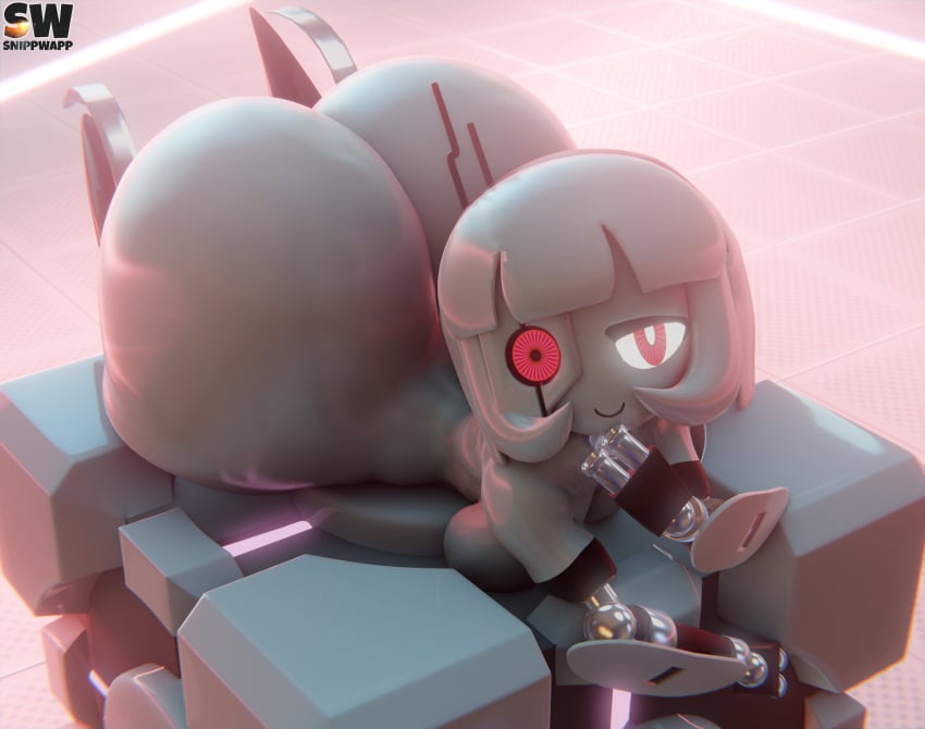 1girls 3d 3d_(artwork) ass ass_bigger_than_head ass_focus big_ass big_breasts big_butt blender_(software) blender_eevee bottom_heavy breasts bubble_ass bubble_butt caked_up companion_cube completely_nude completely_nude_female cube curvaceous curvy curvy_body curvy_female curvy_figure female_only hi_res huge_ass huge_breasts laying_on_stomach looking_at_viewer nude nude_female portal_(series) red_eyes robot robot_girl robot_joints robotic_arm shortstack smile smiling snippwapp solo solo_female solo_focus tagme thick_thighs turret_(portal) valve voluptuous voluptuous_female wide_hips