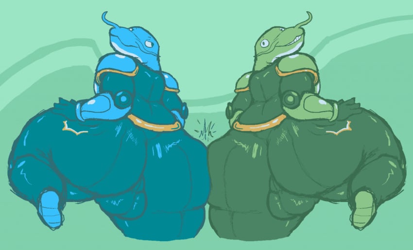 armor armored ass ass ass_cheeks balls big blue_body blue_skin bodysuit booty bulge butt_to_butt catfish cheeks curvy fish green_body green_skin huge male male_only package plump rump sack seymourcox shiny shovel_knight shovel_knight_(character) skin_tight smack spank taint tease testicles thick thighs touching_butt whiskers widehips