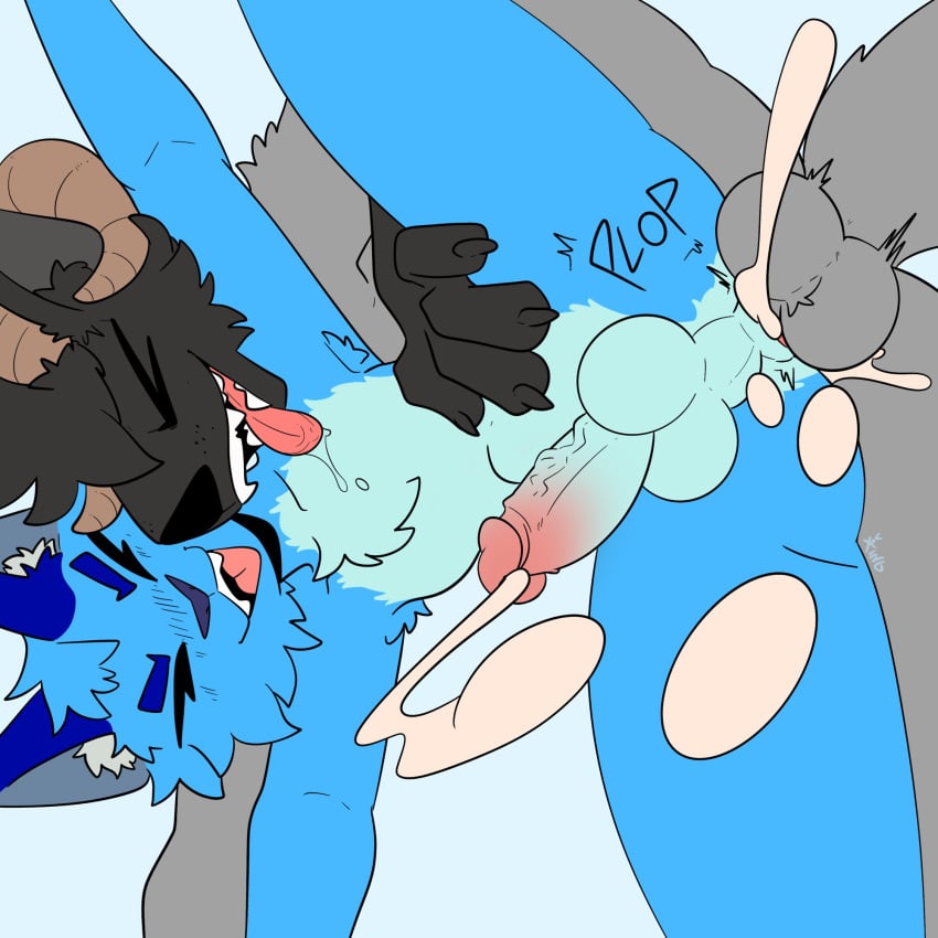 anal anal_orgasm anal_sex anthro anthro_on_anthro anthro_penetrated anthro_penetrating anthro_penetrating_anthro anus balls black_hair blue_body blue_fur bodily_fluids bovid canid canine canis caprine closed_eyes cum cum_in_ass cum_inside cumshot curled_horn doggy_style domestic_cat domestic_dog duo ejaculation erection fangs felid feline felis from_behind_position fur genital_fluids genitals hair hands-free hi_res horn humanoid_genitalia humanoid_penis hybrid knot looking_pleasured male male/male male_penetrated male_penetrating male_penetrating_male mammal open_mouth open_smile orgasm penetration penile penile_penetration penis penis_in_ass perineum prostate_orgasm sex sheep smile teeth tongue tongue_out xing1