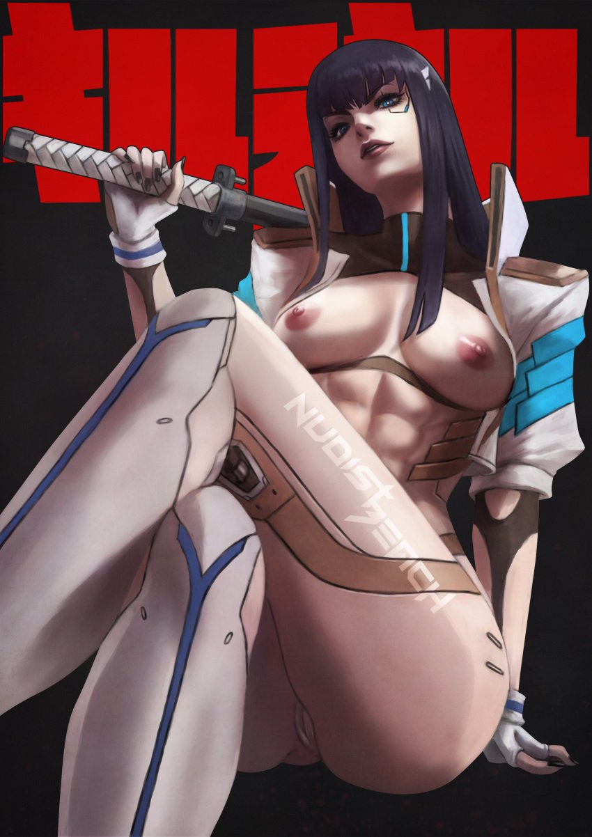 1girls abs ass big_breasts breasts female female_only fit fit_female kill_la_kill kiryuuin_satsuki monorirogue muscular muscular_female nipples nude nude_female source_request tagme