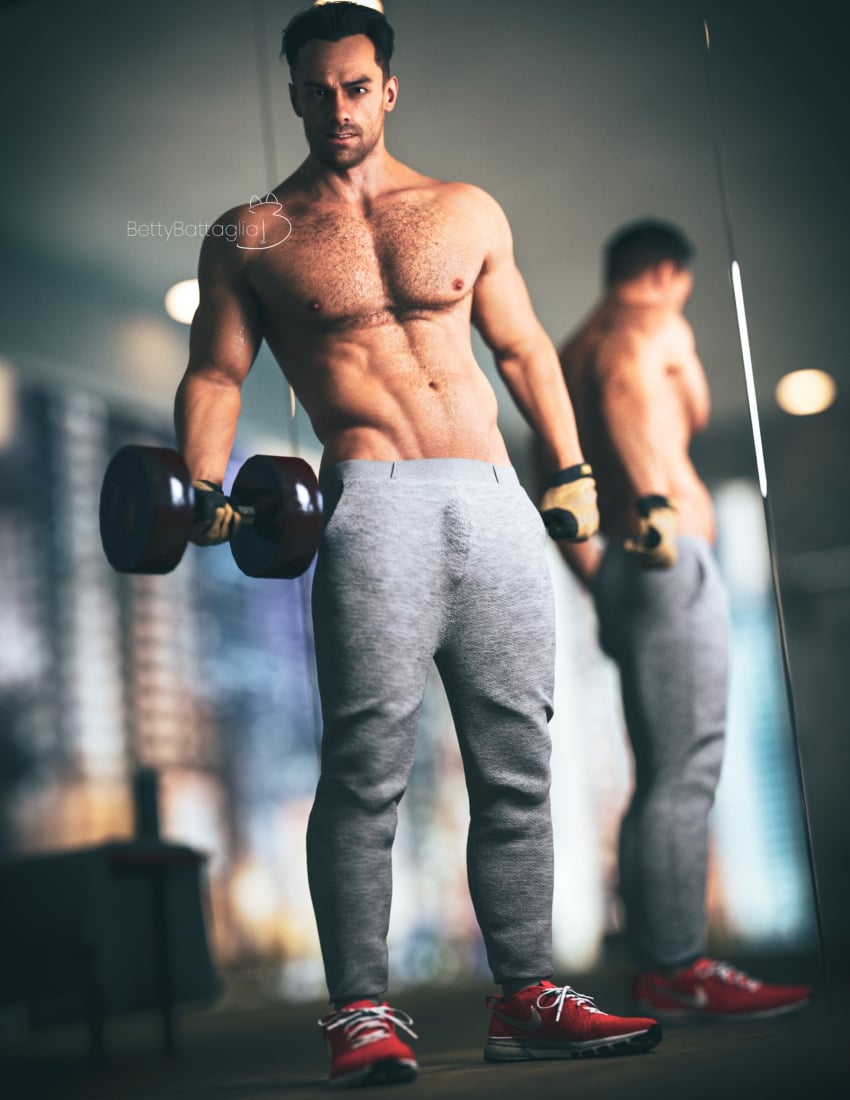 3d_model abs alejandro_vargas alternate_version_available bara bara_tiddies bara_tits barazoku bettybattaglia boner_in_pants call_of_duty call_of_duty_modern_warfare_2_(2022) erection_under_clothes hunk male_focus male_only manly muscular_male pecs pinup solo_male stubble tough_guy weightlifting