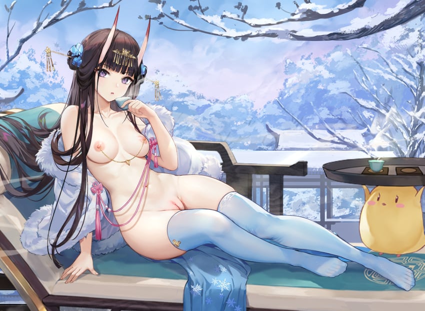 azur_lane manjuu_(azur_lane) mofumochii noshiro_(azur_lane) nude