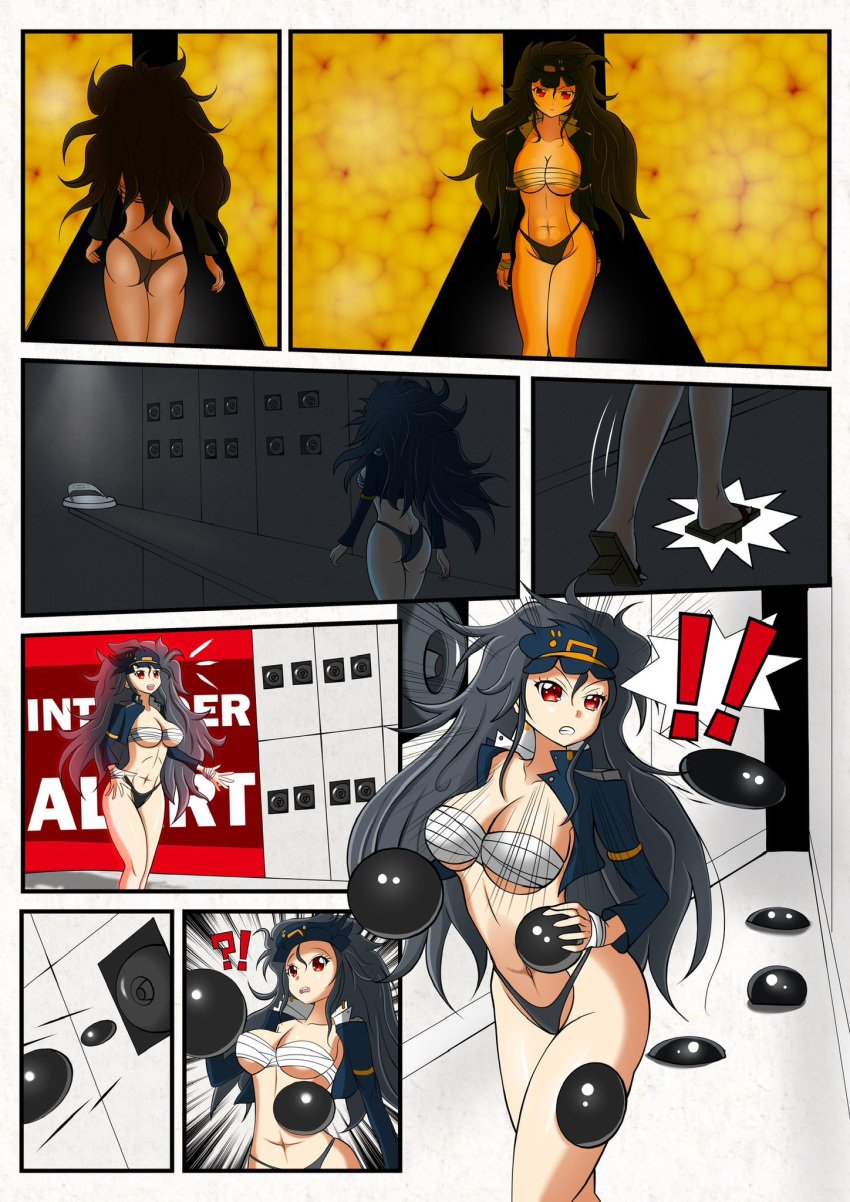 1girls 2023 2d_(artwork) bandaged_chest belly_button blob caught crossover daidouji_(senran_kagura) damsel_in_distress female_only fit_female hallway kronos_unveiled peril senran_kagura solo_female the_incredibles yoric_7