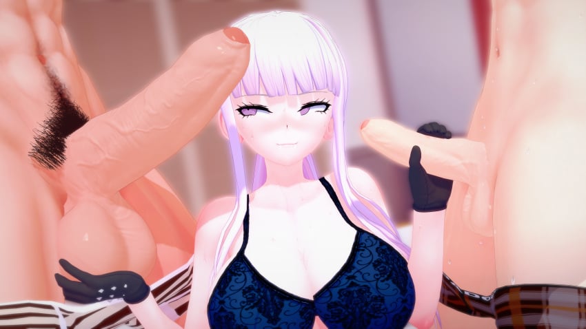 1girls 2boys big_balls big_breasts big_penis busty cheating cucking cuckold danganronpa female foreskin huge_balls huge_breasts huge_cock human human_male kirigiri_kyouko large_breasts light-skinned_male light_skin little_penis male mondo_oowada multiple_boys naegi_makoto ntr partial_male penis penis_size_comparison penis_size_difference pompadorkz tiger_print uncircumcised uncut underwear voluptuous voluptuous_female