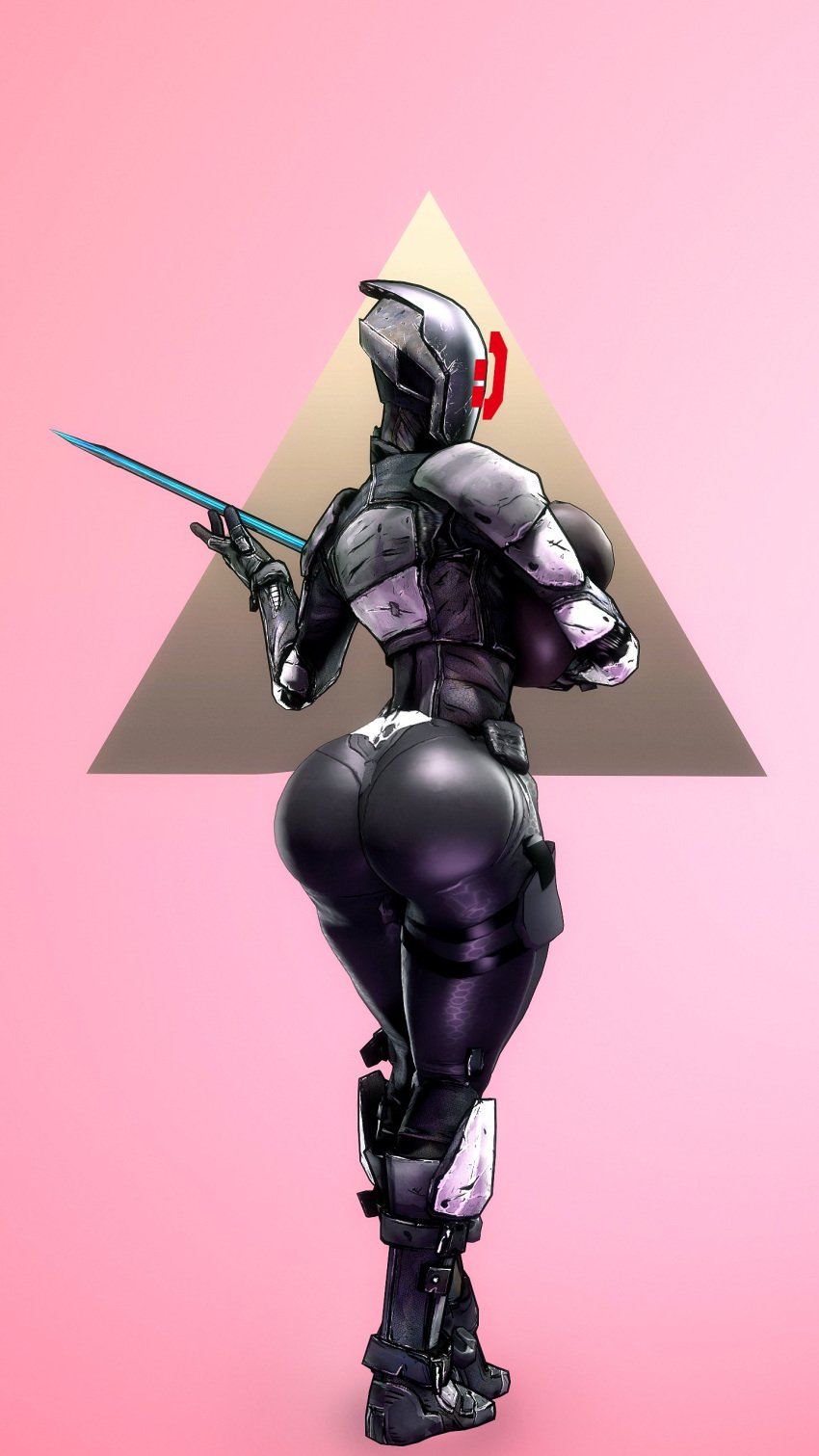 1girls 3d 3d_(artwork) :) ass big_ass big_breasts borderlands breasts bubble_butt busty clothing dat_ass emoticon fat_ass female female_only huge_ass huge_breasts katana large_ass large_breasts looking_at_viewer looking_back rodler-h8 rule_63 solo sword thick_ass thick_thighs weapon wide_hips zero_(borderlands)