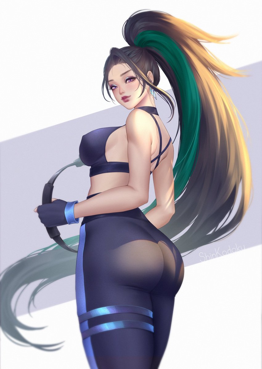 1girls female female_focus female_only k/da_all_out_series kai'sa league_of_legends shinkodoku the_baddest_kai'sa