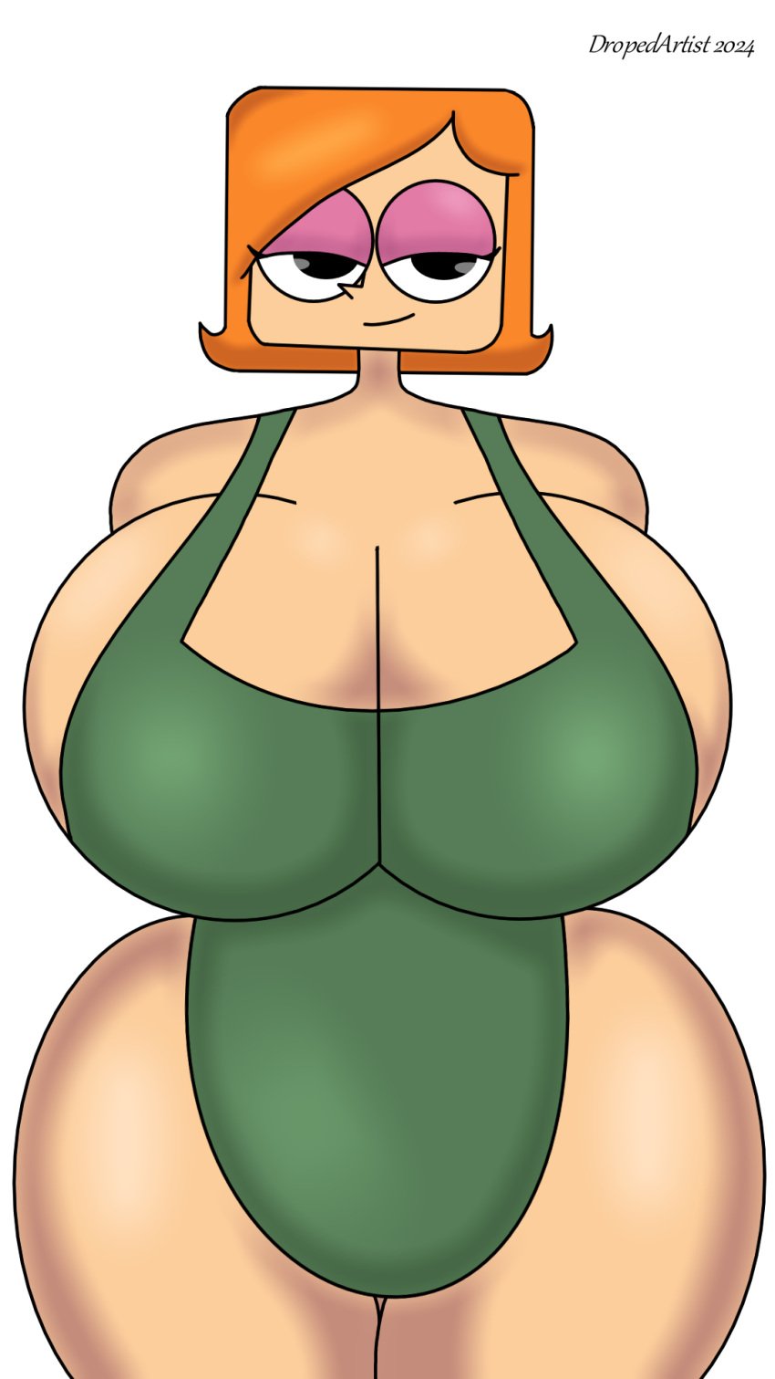 1girls apron apron_only ass_bigger_than_head barely_clothed big_ass big_breasts breasts breasts_bigger_than_head cartoon_network debbie_turnbull debs_turnbull dropedartist enormous_breasts female female_focus female_only huge_ass huge_breasts looking_at_viewer milf mommy robotboy seductive seductive_look seductive_smile smile smiling smiling_at_viewer thick thick_ass thick_thighs