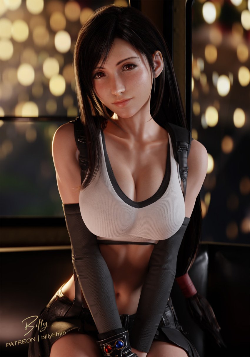 1girls 2024 3d 3d_(artwork) abs belly belly_button big_breasts billyhhyb black_hair breasts busty curvy curvy_body curvy_female curvy_figure dark_brown_hair female female_focus female_only final_fantasy final_fantasy_vii final_fantasy_vii_rebirth final_fantasy_vii_remake hips leather_boots leather_gloves light-skinned_female light_skin long_hair looking_at_viewer midriff ponytail pose posing red_eyes sfw smiling smiling_at_viewer solo square_enix thighs tifa_lockhart underboob underwear