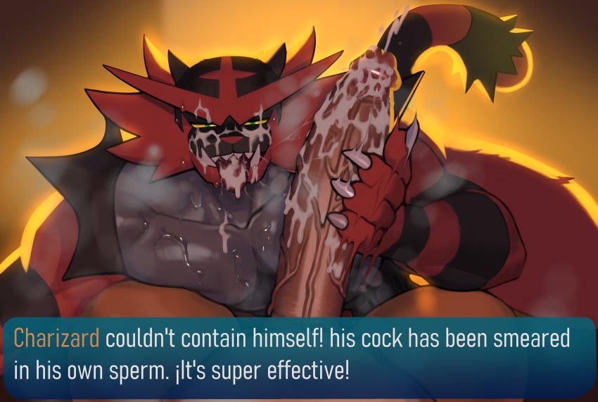 2boys absurd_res anthro anthro_on_anthro anthro_only bara barazoku bedroom_eyes big_penis body_fur charizard chromamorph claws cum cum_drip cum_in_mouth cum_inside cum_on_chest cum_on_face cum_on_penis cum_on_self cumshot dialogue dialogue_box dripping duo ejaculation erection fangs fellatio first_person_view foreskin foreskin_folds fully_retracted_foreskin gay gay_sex generation_1_pokemon generation_7_pokemon genitals glans green_eyes handjob handjob_while_sucking hands-free hi_res holding_penis horns huge_cock humanoid_penis in_heat incineroar inner_foreskin intact long_penis looking_at_viewer looking_pleasured male male/male male_only male_pov masculine muscles muscular_anthro muscular_male narrowed_eyes nintendo nude_male open_mouth oral oral_penetration orgasm orgasm_from_oral partial_male pecs penetration penile penis pokemon pokemon_(species) pov_blowjob raised_tail red_fur saliva saliva_drip saliva_on_face saliva_on_tongue saliva_string seductive sex sharp_fangs sharp_teeth smoke sweat sweaty_chest tail teeth text thick_penis thick_thighs tongue tongue_out uncut vein veiny_penis