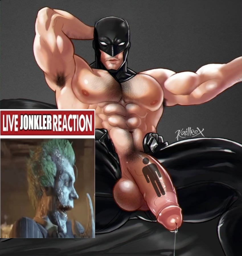 2boys batman batman_(series) big_ass edit hairy_chest joker jonkler kaillrex male male_only man man_(r/batmanarkham) meme nude_male nude_man r/batmanarkham reddit