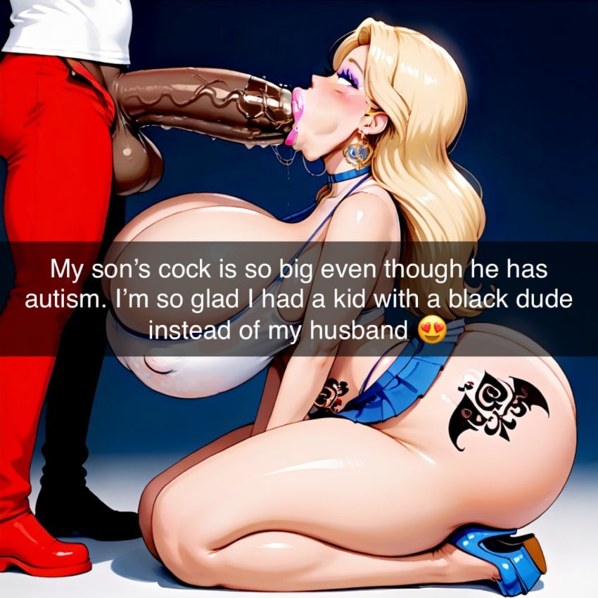 1boy 1girls abelism abelist ai_generated arched_back arms_between_legs ass autism autistic bbcbroccoli big_ass big_balls big_cleavage big_penis big_testicles bimbo bimbo_body bimbo_lips blonde_hair blowjob blue_choker blue_collar blue_high_heels bra breasts breasts_bigger_than_head breasts_out_of_clothes bubble_butt cheating_female cheating_mother cheating_wife cheating_with_family_member cheating_with_son cheek_bulge choker cleavage collar crop_top cuckold dark-skinned_male deepthroat earrings female gold_earrings gold_jewelry high_heels huge_ass huge_cock incest interracial kneeling kneeling_female kneeling_oral_position light-skinned_female lipstick long_hair makeup male male_out_of_frame massive_breasts massive_tits mature mature_female mature_woman microskirt milf milfcest miniskirt molestation mommy mother_and_child mother_and_son offensive older_female older_woman_and_younger_boy on_knees oral oral_penetration oral_sex pawg penetration pink_lipstick qos_tattoo queen_of_spades queen_of_spades_symbol queen_of_spades_tattoo rape red_jeans red_pants red_shoes reverse_rape round_ass saliva_on_chin saliva_on_penis saliva_string saliva_trail school_uniform schoolgirl schoolgirl_clothes schoolgirl_outfit self_upload skirt sloppy sloppy_blowjob sloppy_deepthroat sloppy_fellatio small_waist sports_bra sucking sucking_nipples tattoo tattoo_on_ass tattoo_on_belly tattoo_on_butt tattoos thick_lips thick_thighs thighs thong unbuttoned_pants unzipped_pants wavy_hair what white_shirt white_t-shirt white_topwear white_undershirt wtf yodayo younger_male zipper