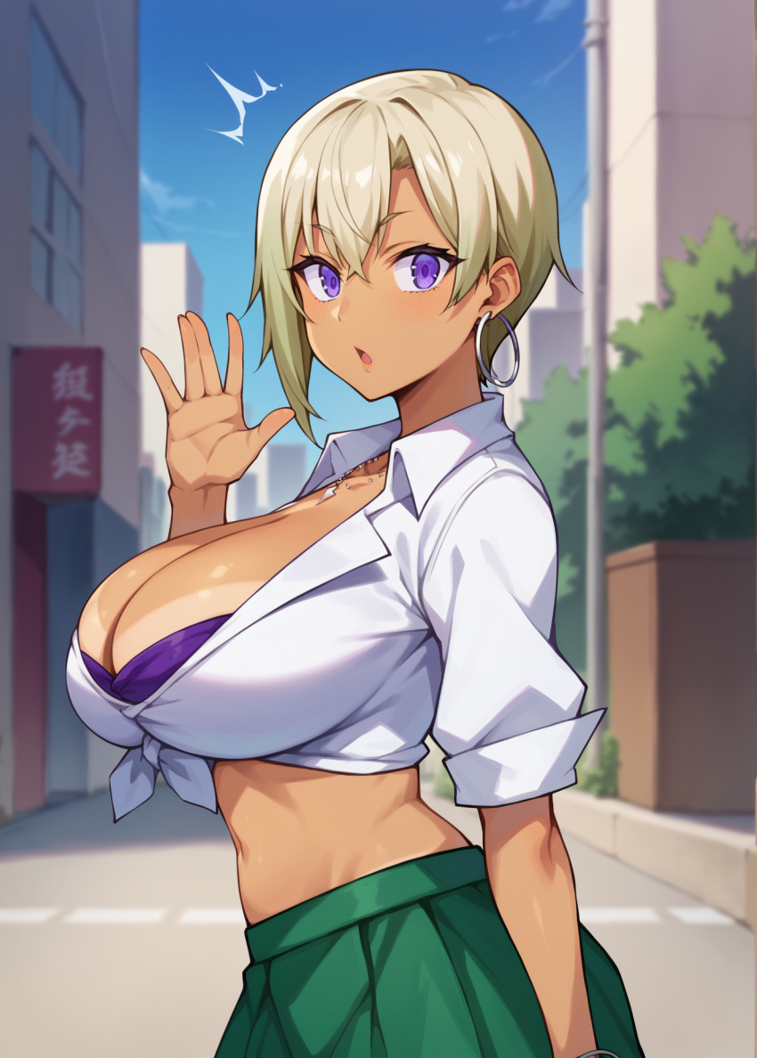 ai_generated anime big_breasts blonde_hair hajimete_no_gal patreon ranko_honjou