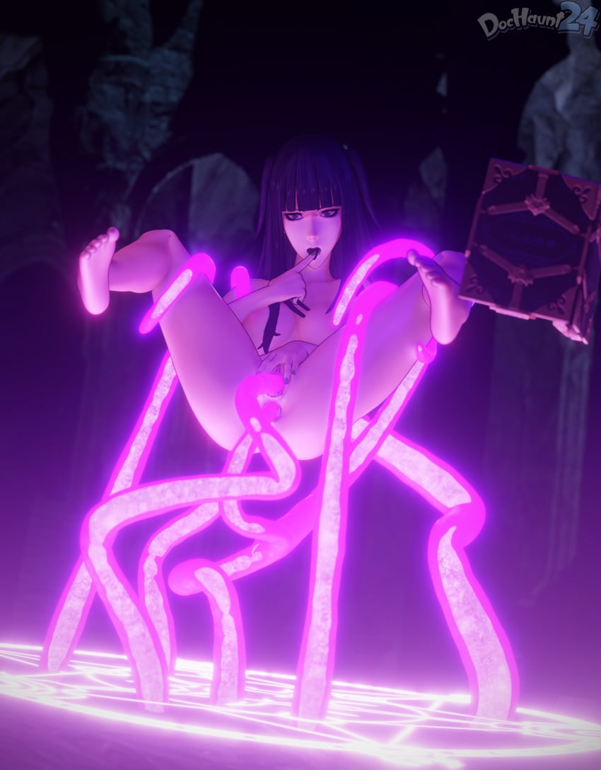 1girls 3d anal anus bangs bare_legs barefoot black_eyes black_hair black_nails bondage book bound breasts completely_nude dochaunt24 double_penetration female femsub finger_to_mouth fire_emblem fire_emblem_awakening hand_on_own_face leg_grab legs legs_up levitation long_hair magic magic_circle medium_breasts nail_polish nintendo nipples nude nude_female open_mouth outdoors pussy restrained sex spread_legs summoning suspension tentacle tentacle_sex tharja_(fire_emblem) toenail_polish vaginal_penetration