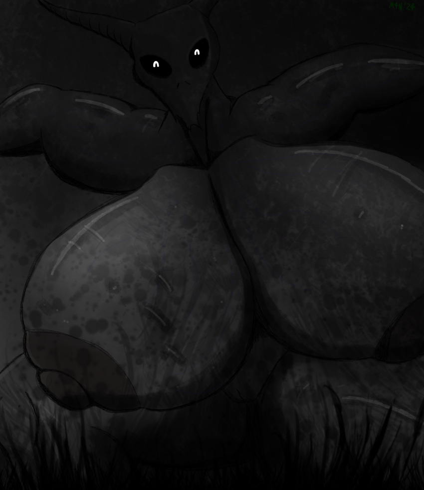 absurd_res anthro areola big_areola big_breasts big_nipples bog bone bovid breasts caprine creepy demon dirty female glowing glowing_eyes goat grass hi_res horn horror_(theme) huge_areola huge_breasts huge_nipples hyper hyper_areola hyper_breasts hyper_nipples m4n mammal monster mud muddy muscular muscular_anthro muscular_female nature nipples plant scary scary_face skull skull_head solo swamp thick_thighs vein veiny_breasts