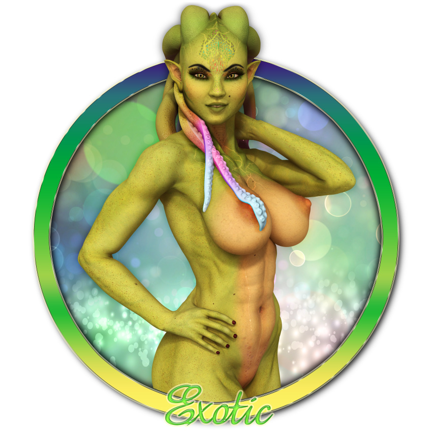 1girls 3d alien alien_girl bald bare_shoulders becarra big_breasts busty cleavage curvy detailed_background erect_nipple erect_nipples eyelashes female female_only front_view green_eyes green_skin hand_on_hip hands_on_hip hands_on_hips hourglass_figure humanoid k'yara looking_at_viewer nail_polish naked nude pointy_ears pose posing shaved_pussy shiny shiny_skin solo standing voluptuous wide_hips