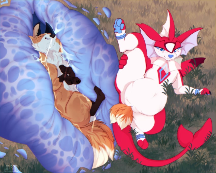 absurd_res belly big_belly black_body black_fur bloated bodily_fluids body_in_pussy canid canine canis character_introduction cheek_tuft cutaway detailed_background detailed_internal digital_media_(artwork) duo eeveelution extreme_size_difference facial_tuft female feral feral_on_feral fluffy fluffy_tail fow fox fur furret generation_1_pokemon generation_2_pokemon generation_3_pokemon genital_fluids genitals grass happy hi_res humanoid_genitalia humanoid_genitalia_on_feral humanoid_pussy humanoid_pussy_on_feral hybrid inside_pussy internal internal_vaginal latias legendary_pokemon looking_pleasured male male/female mammal micro multicolored_body nintendo nude orange_body orange_fur pawpads paws penetration plant pokemon pokemon_(species) presenting presenting_belly presenting_pussy pussy raised_leg shyryp size_difference smile spread_legs spreading tail tail_fetish tail_in_pussy tail_insertion tail_on_pussy tail_play tree tuft unbirthing vaginal_fluids vaginal_penetration vaginal_penetration vaporeon vore white_body white_fur