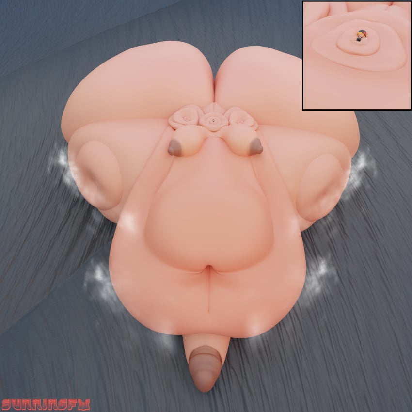 3d bimbo bimbo_lips blob futa_only futanari hyper_lips morbidly_obese musk musk_clouds obese obese_female obese_futanari sunninsfw sunny_(sunninsfw) ussbbw