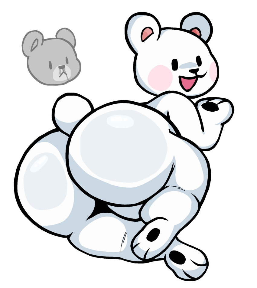 bear big_ass bubble_butt character_request facebook_stickers furry huge_ass lewdewott tagme thick_thighs wide_hips