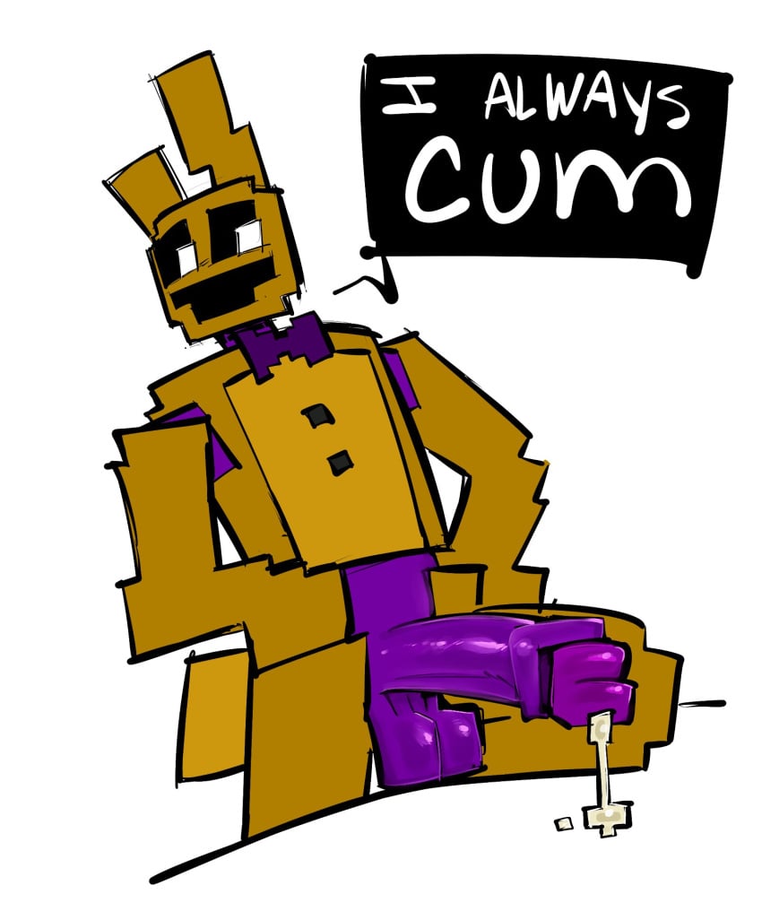 animatronic big_penis bileshroom canon_appearance circumcised depixelization disproportional fanart five_nights_at_freddy's five_nights_at_freddy's_3 five_nights_at_freddy's_4 fnaf huge_cock joke joke_art large_penis male_only meme meme_reference precum_drip precum_on_penis precum_string purple_body purple_guy_(fnaf) purple_penis scottgames shitpost solo_male spring_bonnie spring_bonnie_(fnaf) springlock_suit steel_wool_studios style_emulation style_parody toony white_background william_afton