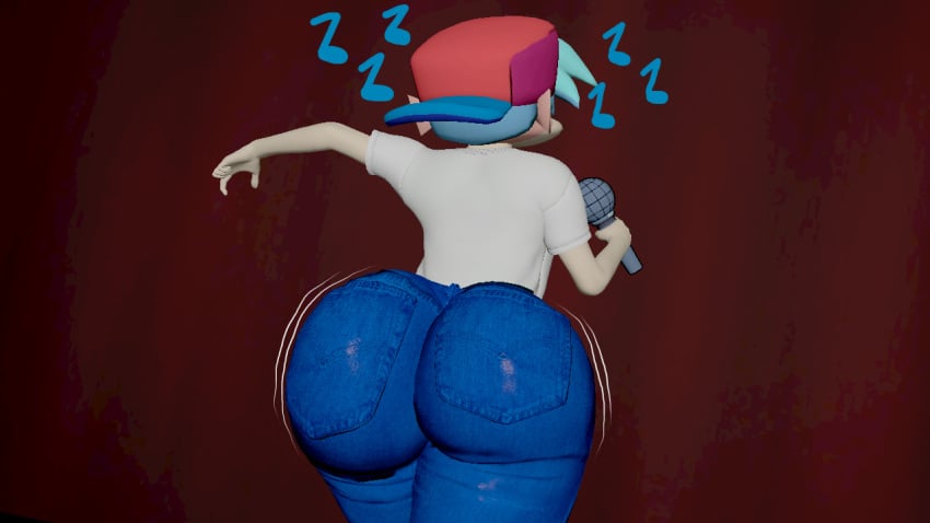 1boy 3d ass back_view big_ass big_butt blue_hair boyfriend_(friday_night_funkin) bubble_butt butt fat_ass fat_butt femboy femboyfriend friday_night_funkin fully_clothed hat huge_ass huge_butt jerma985 male male_only meme milkybar musical_note nestle sfm skulltronprime969 solo source_filmmaker thick_ass thick_butt