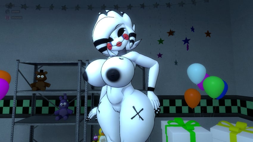 3d artist_request big_breasts five_nights_at_freddy's fredina's_nightclub marie_(cally3d) marie_(cryptia) marionette_(fnaf) puppet_(fnaf) solo thick_thighs