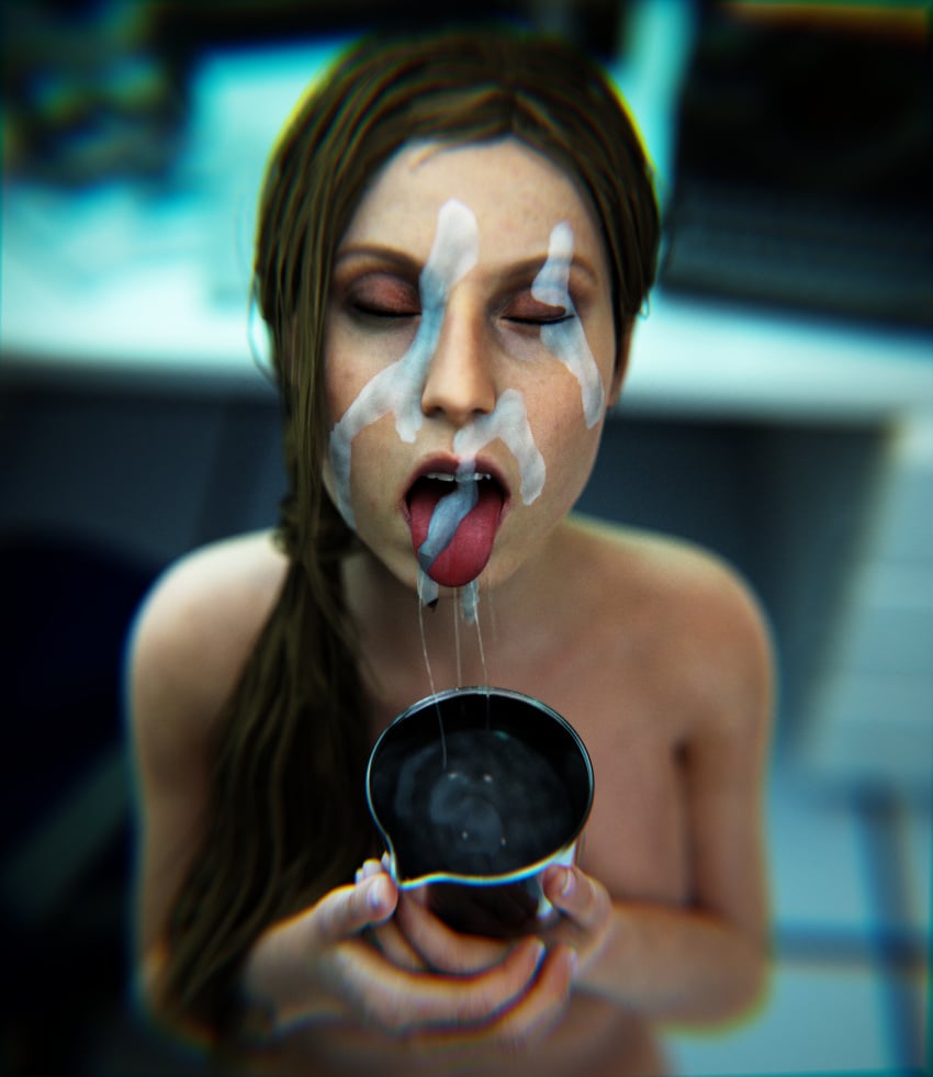 3d 3d_(artwork) annette_birkin ball_fondling big_penis cum cum_in_container cum_on_face facial monster monster_cock mr_x penis penis_awe resident_evil resident_evil_2 resident_evil_2_remake stephanie23 tyrant