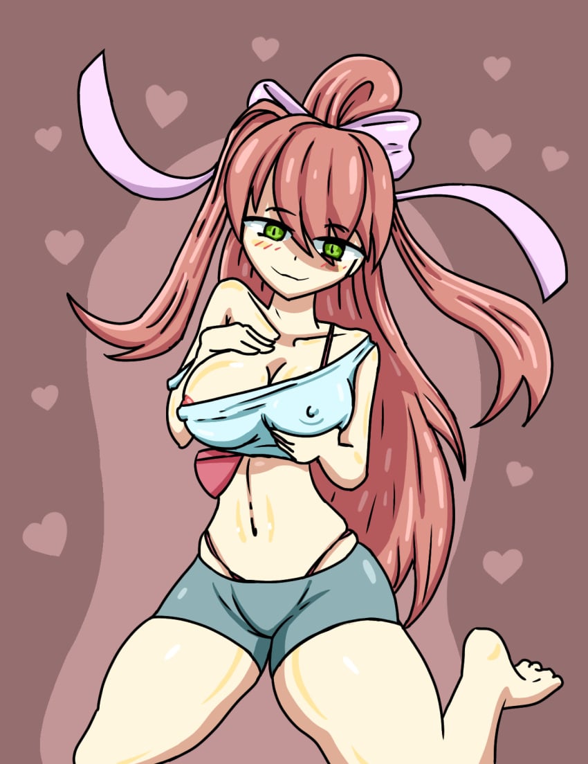 ags2231 asagifnf bangs big_ass big_breasts blush bra breasts brown_hair closed_eyes clothed clothing crop_top cup ddlc doki_doki_literature_club eyebrows eyelashes feet female female_focus female_only girly green_eyes hair heart huge_ass huge_breasts human humanoid large_ass large_breasts light-skinned_female light_skin long_hair looking_at_viewer looking_pleasured monika_(doki_doki_literature_club) naked nude nude_female panties ribbon seductive seductive_look seductive_smile sex shorts simple_background smile solo solo_focus spread_legs straight thick_thighs thighs twintails underboob underwear undressing upper_body very_long_hair wide_hips young younger_female