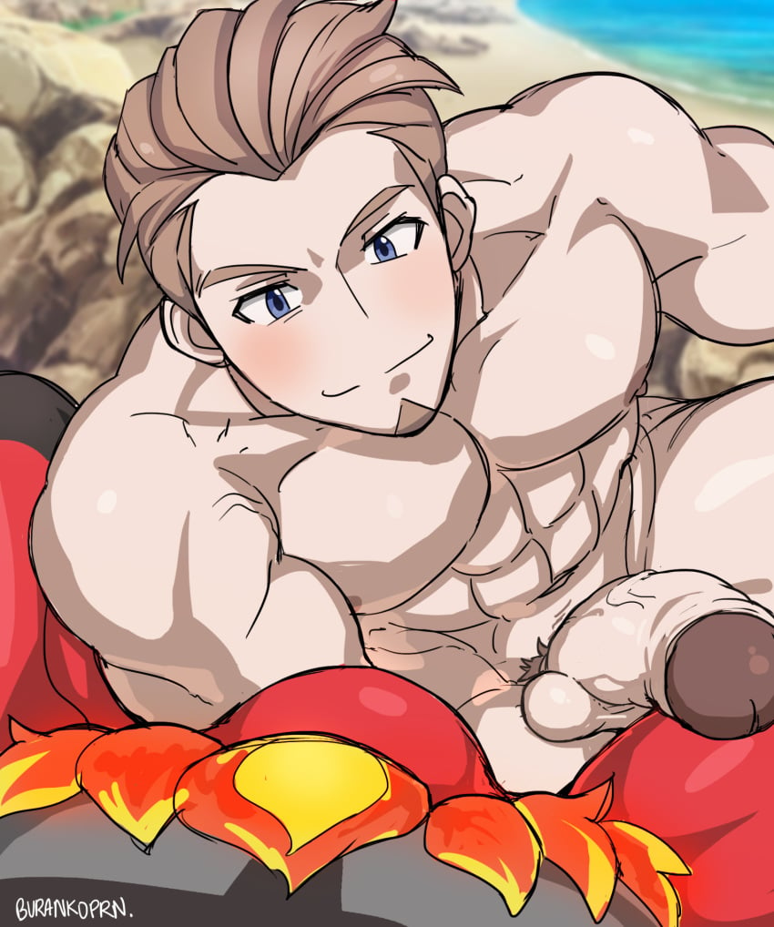 2018 2boys abs anthro bara beach beige_penis biceps biped black_body blonde_hair blue_eyes blush brown_hair brown_nipples bulge burankoprn clothing collarbone duo erection faceless_male facial_hair featureless_crotch feline fire gay glans glowing goatee grey_body grey_fur hair half-erect hi_res huge_penis human human_focus human_on_anthro humanoid_penis imminent_oral incineroar interspecies leaning leaning_forward light_skin looking_at_another looking_at_partner lying male male_focus male_only male_pov mammal multicolored_body multiple_boys muscles muscular muscular_male nintendo nipples npc_trainer nude ocean on_back outdoors outside pecs penis photo_background pokémon_(species) poképhilia pokemon pokemon_sm pov pubic_hair red_body red_fur red_penis sand sea seaside short_hair smile solo_focus spread_legs spreading swimmer_(pokemon) swimmer_(pokemon_sm) swimming_trunks swimsuit tan_balls tan_skin testicles text thick_penis uncut vein veins veiny_penis video_games water watermark yaoi