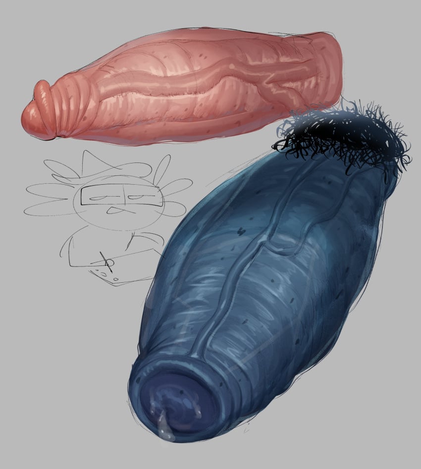 absurdres artist_self-insert big_cock big_penis black_pubic_hair blue_skin cock colored_skin disembodied_penis enormous_cock enormous_penis erection gigantic_cock gigantic_penis girthy_penis grey_background highres huge_cock huge_penis hyper_penis large_cock large_penis massive_cock massive_penis motylek original penis thick_penis veins veiny_penis