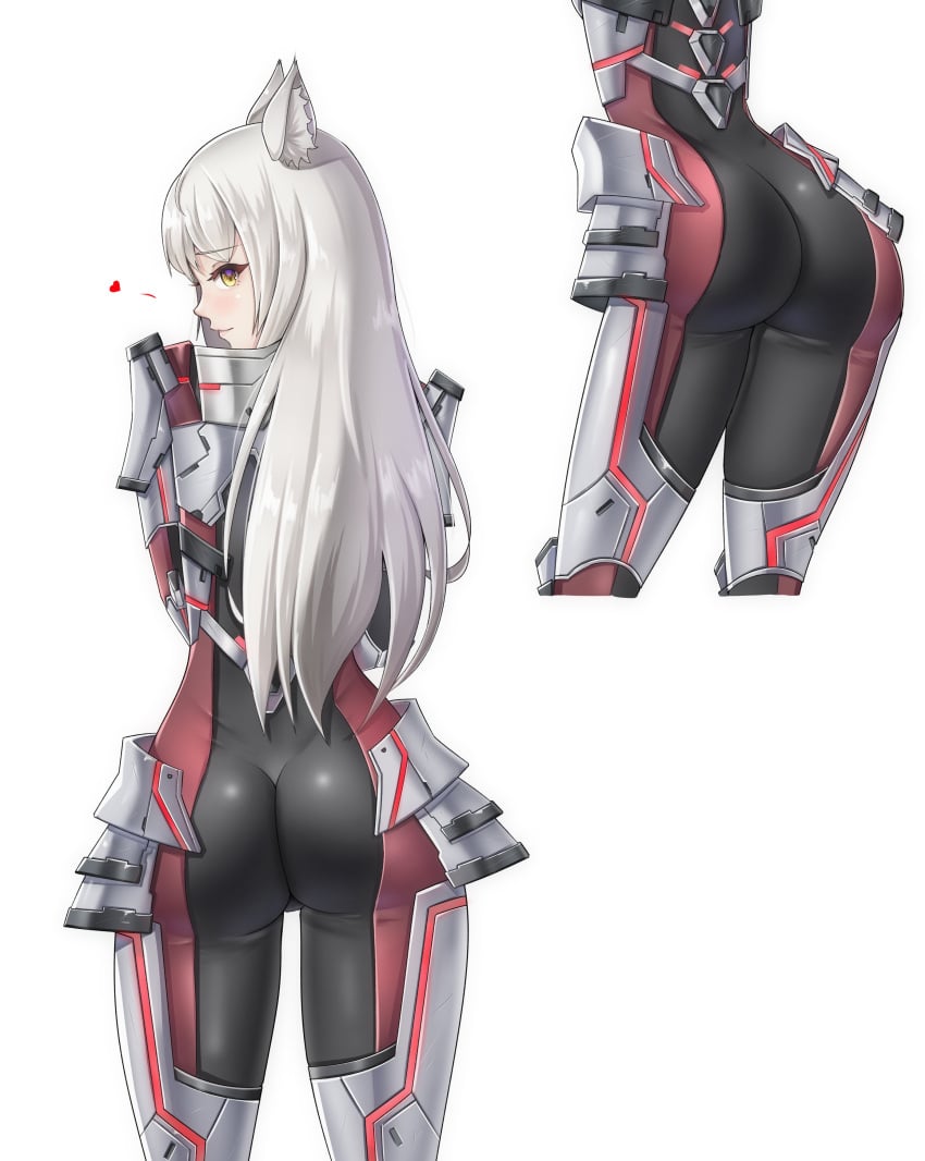 1girls ass ass_focus black_bodysuit black_legwear bodysuit bubble_butt cat_ears catgirl fat_ass female female_only highres hourglass_figure large_ass legwear long_hair m_(xenoblade) mio_(xenoblade) nintendo silver_hair skin_tight slim_waist succducc888 thick_ass thick_thighs thighhighs thighs very_long_hair voluptuous wide_hips xenoblade_(series) xenoblade_chronicles_3 yellow_eyes