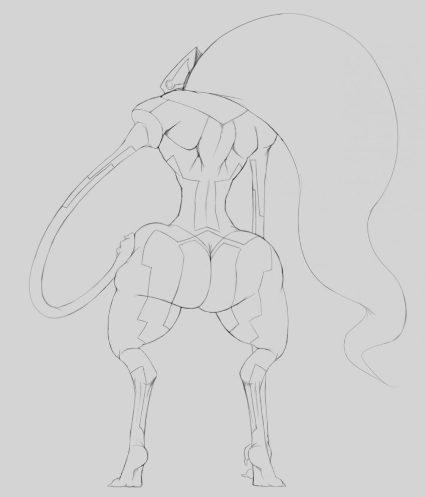 ambiguous_gender big_ass colorless merkava monster solo tagme under_night_in-birth unknown_artist