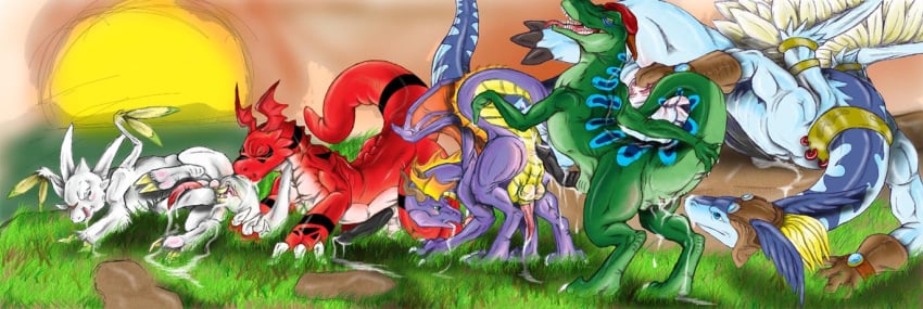 chibisuke digimon dragon_drive guilmon legendz male_only narse noah project_geeker shiron spyro_the_dragon