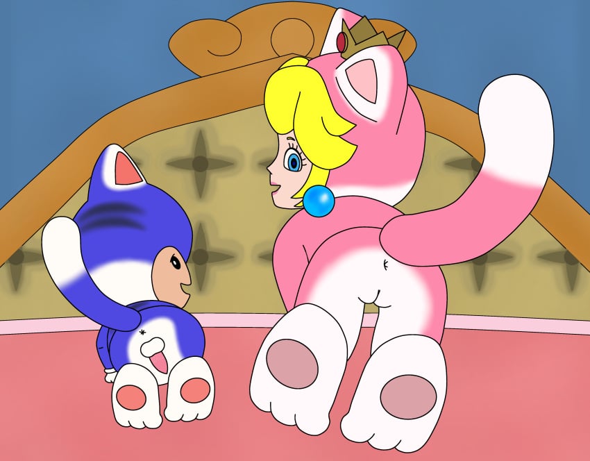 Cat Peach (Mario (Series)) Rule 34 Image