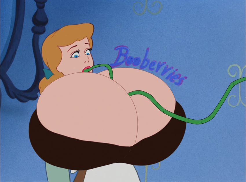 booberries_morphs breast_expansion breast_inflation breasts cinderella_(1950_film) cinderella_(disney) disney disney_princess expansion inflation inflation_fetish tube_in_mouth