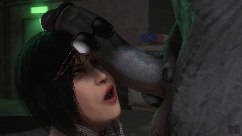 3d ada_wong capcom centerfoldersfm cock_under_glasses dick_on_face mr_x penis_under_glasses resident_evil resident_evil_2 resident_evil_2_remake tyrant