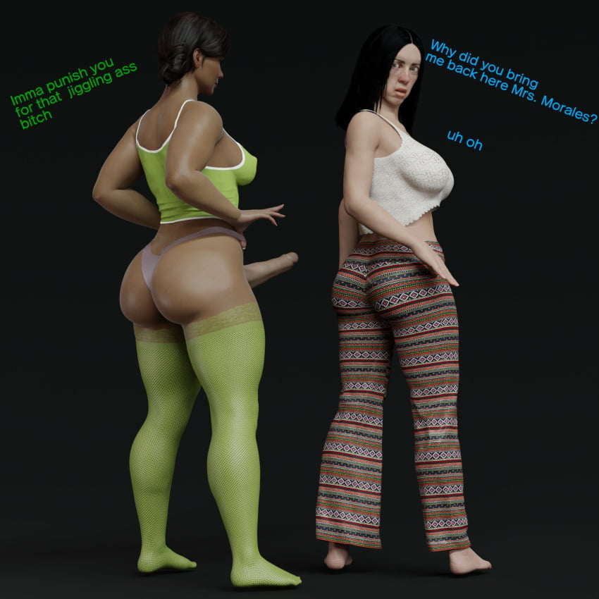 3d big_ass big_breasts big_butt big_dom_small_sub billie_eilish blender breasts bubble_butt busty celebrity curvaceous curvy curvy_figure fat_ass fat_butt female femdom flare_pants futa_on_female futanari heperson huge_ass jiggle jiggling_ass latina latina_milf leggings marvel milf rio_morales spider-man:_into_the_spider-verse thick thick_ass thick_thighs thighhighs thighs tight_clothing tight_pants voluptuous voluptuous_female voluptuous_futanari