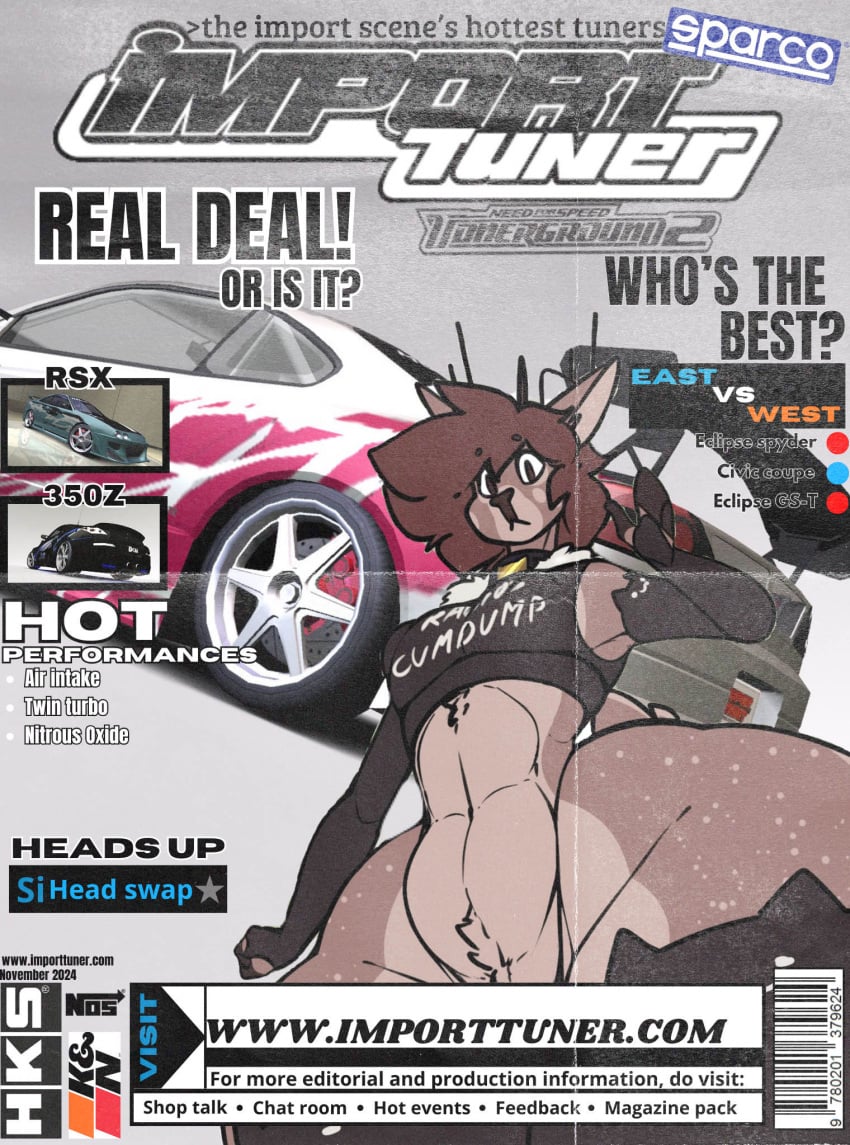 1boy acura_(brand) acura_integra anthro arm_warmers big_ass big_butt big_thighs black_car black_eyes black_thighhighs black_topwear blue_car boy brand brown_hair car crop_top curvy curvy_body curvy_figure deer deer_horns edit edited fat_ass fat_thighs femboy femboy_only hair looking_at_viewer magazine magazine_cover male male_only nissan nissan_350z nissan_silvia phoebe_(phoebe457) slut slutty_outfit solo spoiler thenameisradio thick thick_ass thick_thighs thighhighs topwear vehicle white_car wide_hips wide_thighs