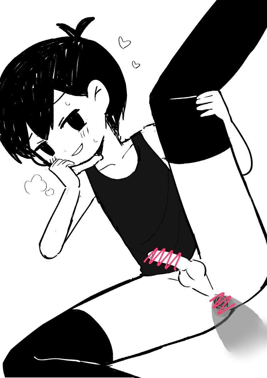 1femboy 1minor 2023 2boys 2d ahoge anal anal_sex anus ass balls bedroom_eyes black_clothing black_hair black_legwear blush blush_lines bottomless censored child clothed_sex clothing collarbone disembodied_penis erect_penis erect_while_penetrated erection femboy foreskin gay girly hand_on_face heart heart_symbol holding_leg kneehighs leg_up light-skinned_male light_skin long_socks looking_pleasured male male/male male_focus male_only male_penetrating male_penetrating_male messy_hair minor offscreen_male omori omori_(character) one_leg_up otoko_no_ko papapaimon partially_retracted_foreskin penis presenting presenting_anus retracted_foreskin seductive seductive_smile sex short_hair simple_background sissy sketch smile smiling socks spread_anus spread_ass spread_legs stockings submissive submissive_femboy submissive_male sweat sweatdrop sweating tank_top uncut visible_breath white_background white_body white_skin yaoi