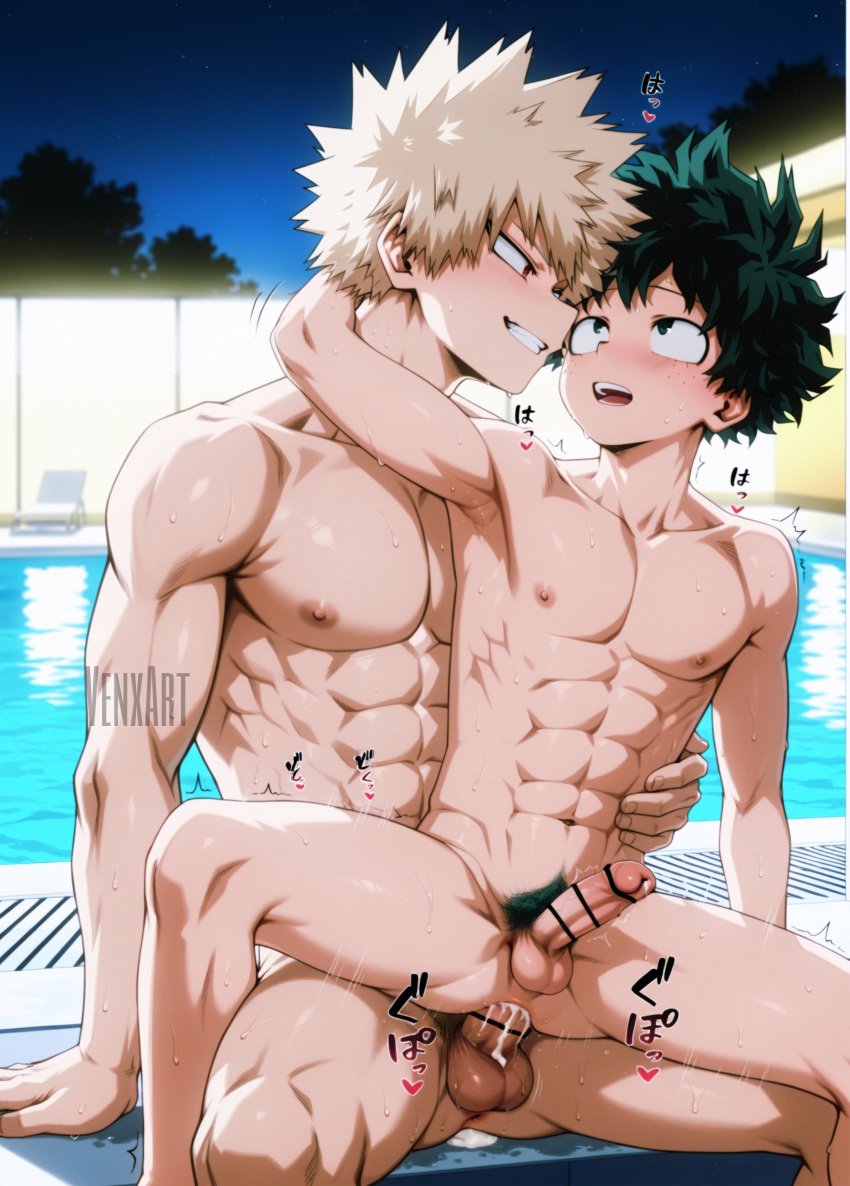 bakugou_katsuki boku_no_hero_academia gay gay_sex hentai izuku_midoriya katsuki_bakugou midoriya_izuku my_hero_academia yaoi