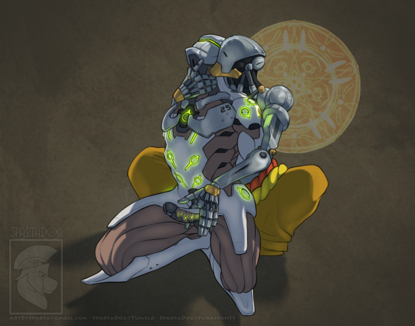 balls blizzard_entertainment cyborg duo genji living_machine male male_only omnic overwatch penis spartadog tagme tumblr_username yaoi zenyatta