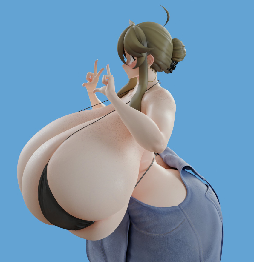 1girls 3d 3d_(artwork) 3d_model 3d_render big_ass big_breasts big_butt big_hips big_thighs blue_background breasts_bigger_than_head breasts_bigger_than_torso bursting_breasts caked_up child_bearing_hips cloe_(crysnickel) curvy curvy_body curvy_female curvy_figure curvy_hips dat_ass dumptruck_ass earrings enormous_ass enormous_breasts enormous_butt enormous_thighs fat_ass fat_butt fat_thighs female female_focus female_only freckles freckles_on_ass freckles_on_breasts freckles_on_shoulders front_heavy_breasts gigantic_ass gigantic_breasts gigantic_butt gigantic_thighs heavy_breasts hoop_earrings huge_ass huge_breasts huge_butt huge_hips huge_thighs humongous_ass humongous_breasts hyper_ass hyper_breasts hyper_butt large_ass large_breasts large_butt large_hips large_thighs light-skinned_female light_skin massive_ass massive_breasts massive_butt massive_hips massive_thighs overalls overalls_down peace_sign plump_breasts plump_butt side-tie_bikini side_boob side_view sideboob skindentation skull_crushing_thighs slim_waist solo solo_female solo_focus thick_ass thick_hips thick_legs thick_thighs thin_waist thunder_thighs uncontainable_breasts usukeninja venus_body voluptuous voluptuous_female wide_hips