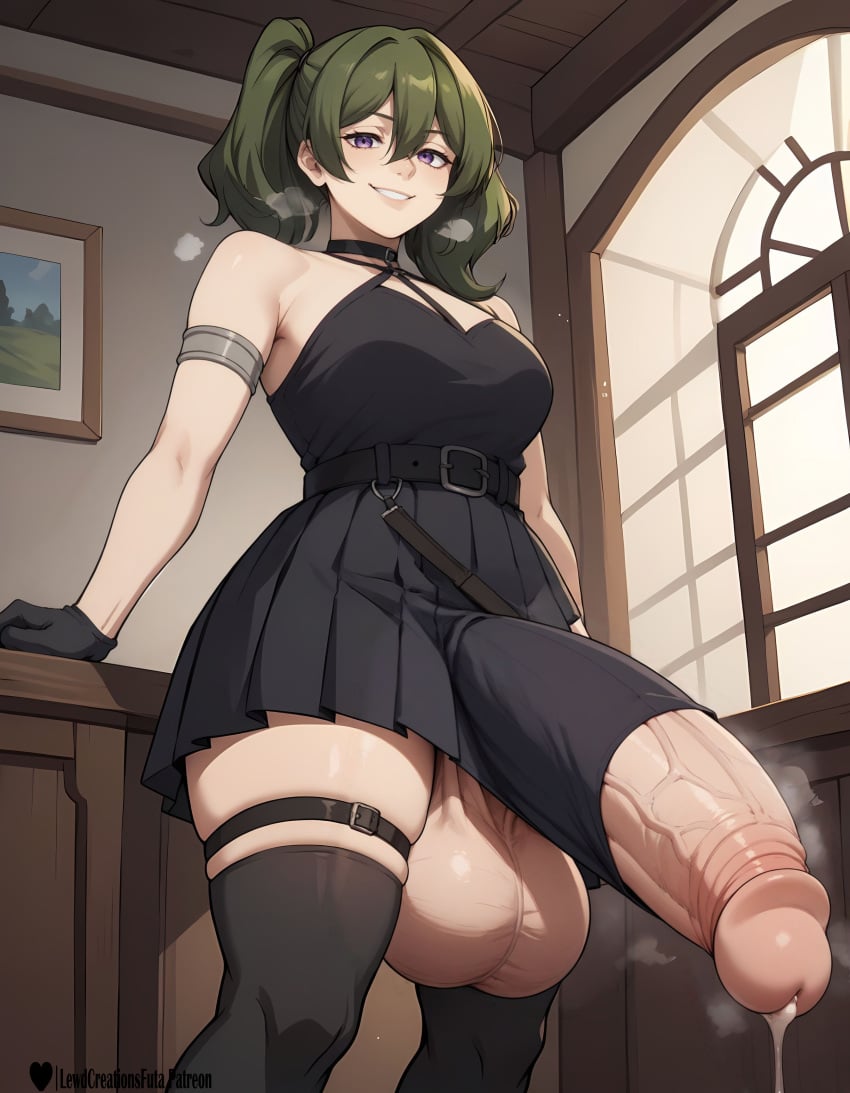 1girls absurd_res ai_generated black_dress black_legwear breasts dickgirl dickgirl/female erection female female frieren_beyond_journey's_end from_below futa_only futadom futanari futanari garter_belt high_resolution highres huge_balls huge_cock huge_cock lewdcreationsfuta looking_at_viewer penis penis_out penis_through_clothing precum precum_drip precum_on_penis precum_string purple_eyes sexually_suggestive smile solo solo_female solo_focus sousou_no_frieren tagme thick thick_legs thick_thighs thigh_highs thighhighs thighs ubel_(sousou_no_frieren) veiny veiny_penis