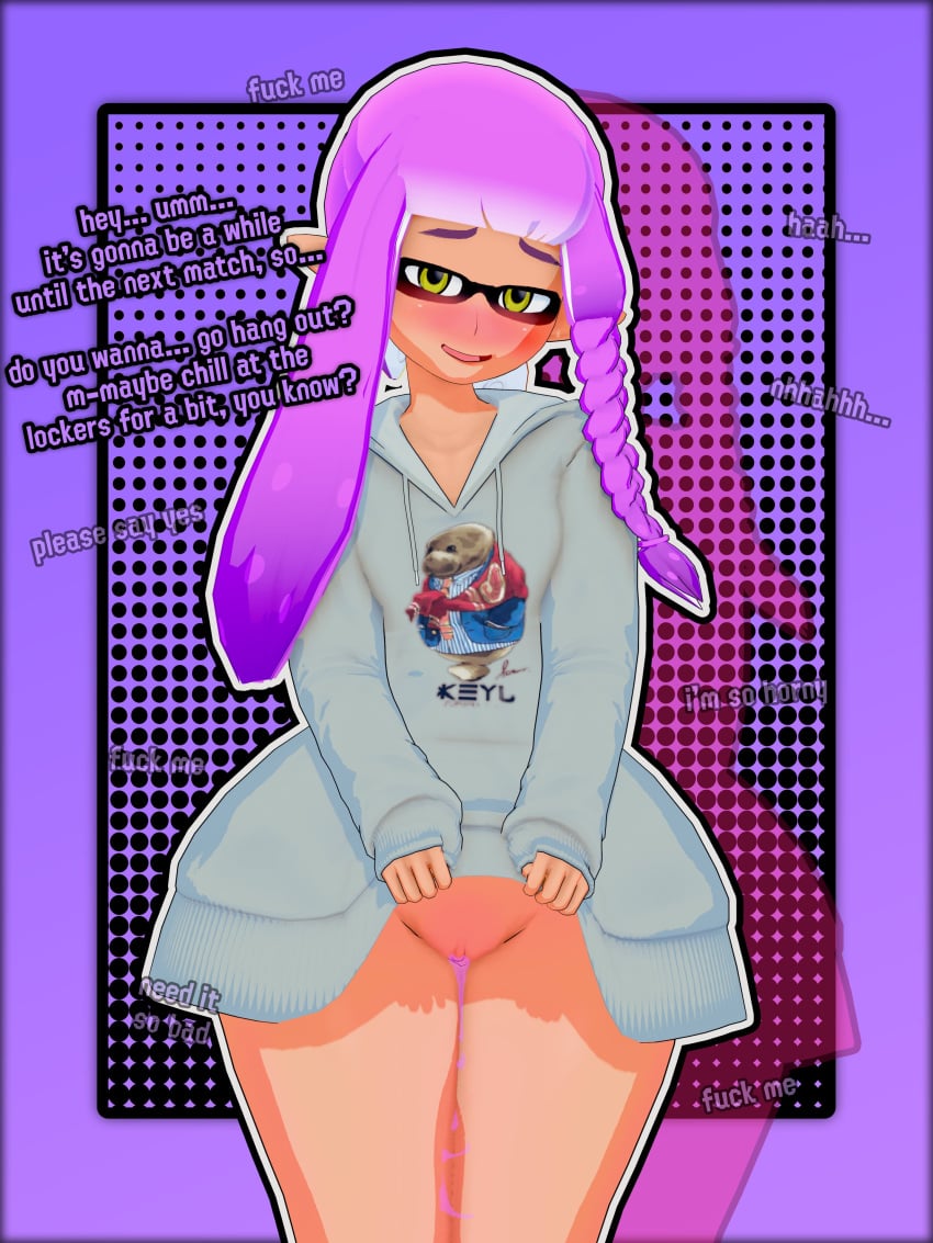 3d 9191k imminent_sex inkling inkling_girl koikatsu light-skinned_female light_skin new_agent_3_(splatoon) nintendo offscreen_character splatoon splatoon_3 tagme