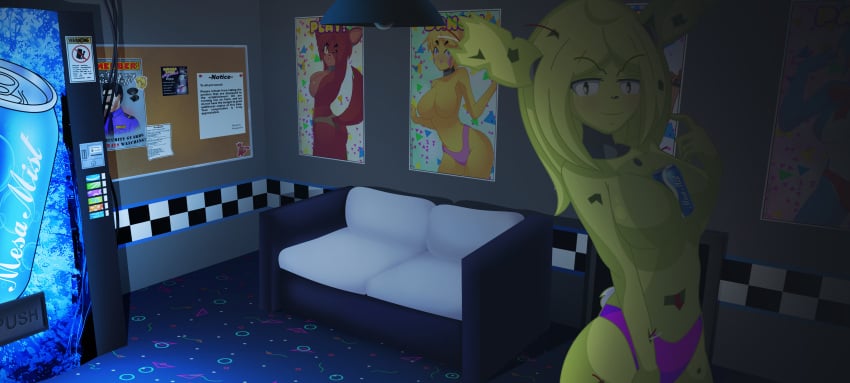 1girls big_breasts female female_only five_nights_at_freddy's five_nights_in_anime five_nights_in_anime_rebooted fnia genderswap genderswap_(mtf) rule_63 solo springtrap_(fnaf) springtrap_(fnia) sprite