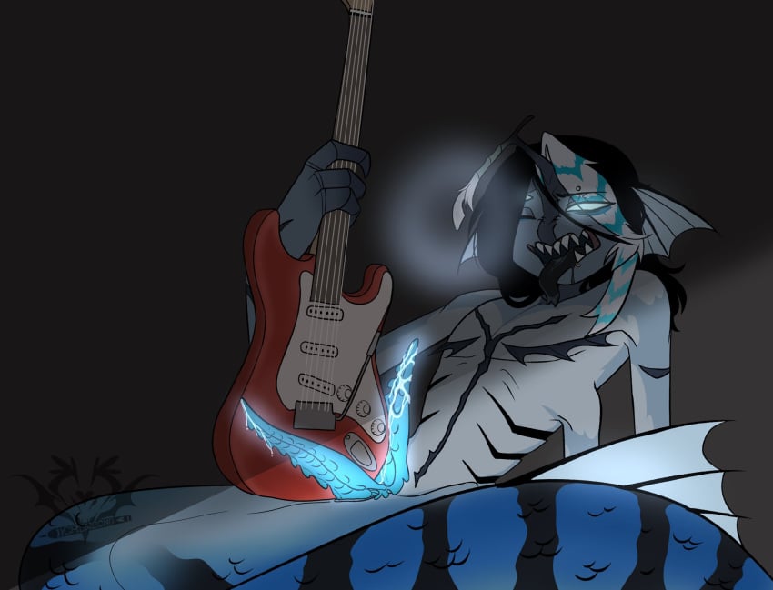 1boy 2_penises 3_arms 3_eyes alternate_universe alternative_universe au black_hair black_tongue blue_eyes blue_penis blue_skin color colored crowsingsalt digital_media_(artwork) drooling ear_fins eyebrow_piercing fins fish_humanoid glowing_genitalia glowing_penis grey_background guitar hair_highlights highlights holding_guitar lip_piercing lip_ring lure_(anatomy) male male_focus male_monster male_only merfolk merman monster monster_boy monster_male multi_arm multi_eye multi_genitalia multi_limb multi_penis naked naked_male non-human nonhuman nude nude_male one_eye_closed penis piercing piercings precum precum_drip pressure_(roblox) red_guitar roblox roblox_game rockstar scar scar_on_chest sebastian_solace sharp_teeth short_hair simple_background solo solo_focus solo_male tongue tongue_out watermark