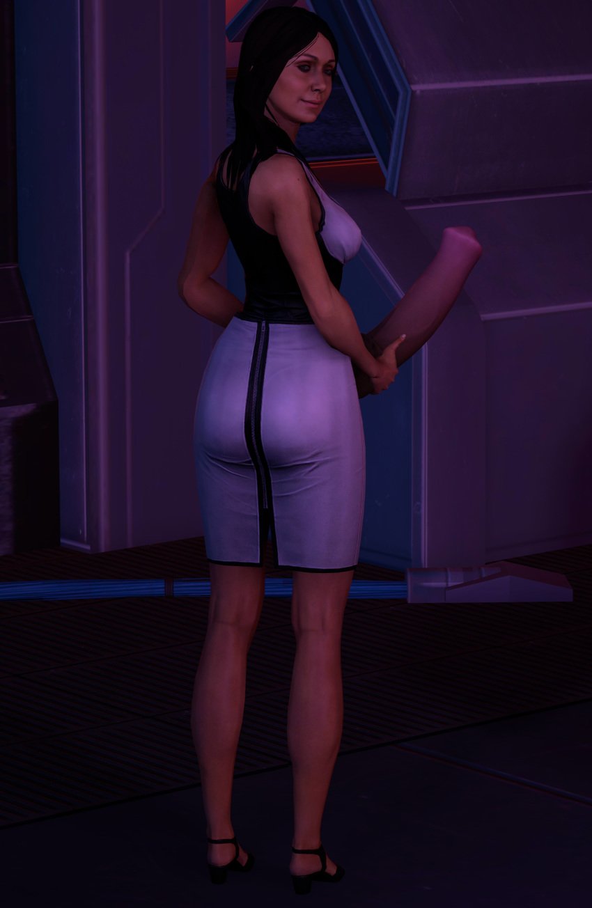 1futa 3d animal_genitalia animal_penis black_hair diana_allers equine_penis futa_only futanari horse_penis horsecock huge_ass huge_cock human_with_animal_genitalia human_with_horsecock imnobodysfm intersex mass_effect mass_effect_3 solo source_filmmaker tight_clothing white_dress