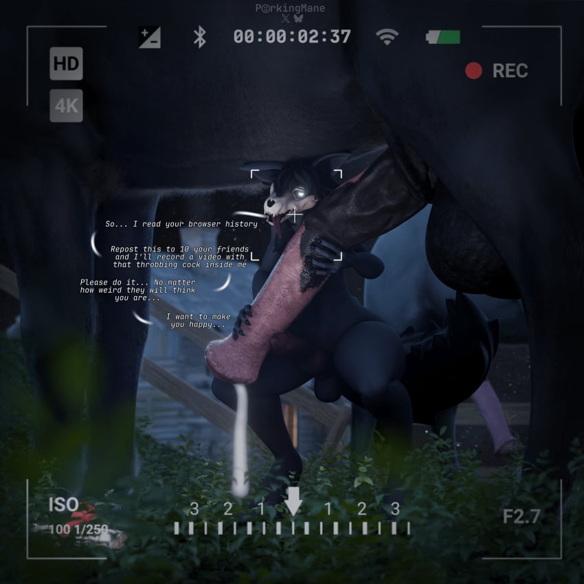 1:1 2025 3d absurd_res animal_genitalia animal_penis balls begging big_balls big_penis black_body black_fur black_hair bodily_fluids bone breath camera_hud camera_overlay camera_view canid canine canine_genitalia canine_penis canis crouching cum da.nilkaz_(modeler) dialogue digital_media_(artwork) dripping equid equine equine_genitalia equine_penis erection extreme_size_difference farm fur genital_fluids genitals glowing glowing_eyes hair hi_res holding_penis horse imminent_sex knot leaking_precum looking_at_viewer mal0 malo mammal monster night nude open_mouth panting penis porkingmane precum precum_drip precum_string scp-1471-a scp-1471-a_(da.nilkaz) scp_foundation size_difference skull skull_head tail talking_to_viewer text tongue tongue_out vein veiny_penis watermark