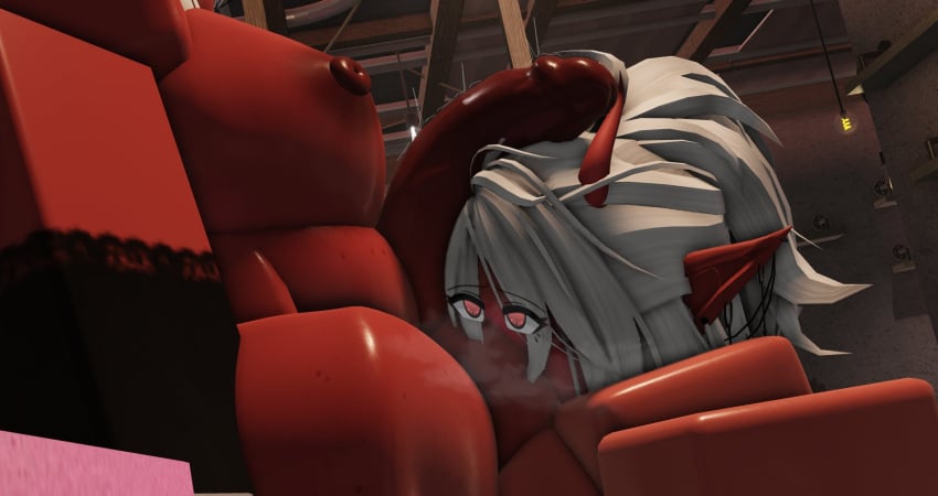 1futa 1girls 3d artist_request big_breasts chubby demon demon_girl futanari horns huge huge_cock intersex roblox robloxian source_request tagme wether_soulfile white_hair worship