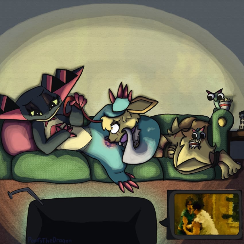 1:1 absurd_res aircraft airplane bell bodily_fluids bound cheese_grater collar crying dominant dominant_female dragapult dreepie eevee electronics female female_male food forced furniture generation_1_pokemon generation_8_pokemon hi_res jet leash male male/female nintendo oral pokemon pokemon_(species) poofythedragon popcorn rape restraints saw_(movie) scar sex sofa tears television vehicle watching_movie